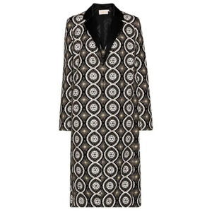 NWT Tory Burch Satin Trimmed Embellished Organza Jacket